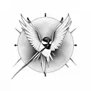 Swallow Bird tattoo design idea