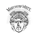 Marcus Aurelius with one of his quotes tattoo design idea