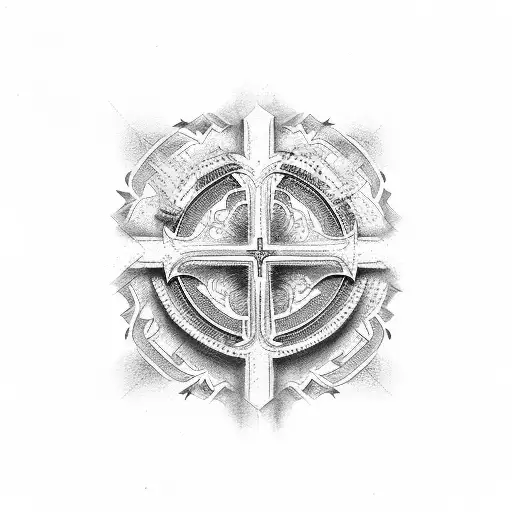 Christian Cross yeshua tattoo design idea
