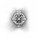 Christian Cross yeshua tattoo design idea