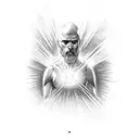 lighting striking down. with John 14:7 entire bible verse in there.  tattoo design idea