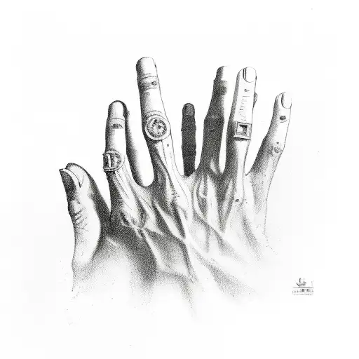 hand of creation dna  tattoo design idea