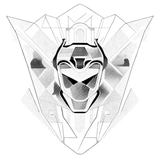 A sleek and futuristic car speeding through a mountain pass tattoo design idea