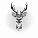 deer  tattoo design idea