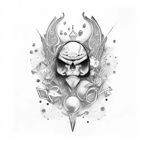magician tattoo design idea