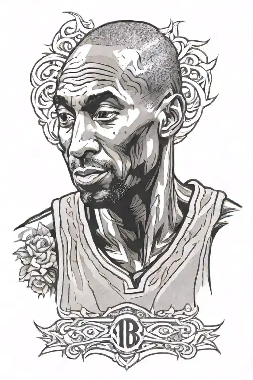 kobe bryant black mamba tattoo design idea