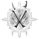 San Miguel Arcangel sword tattoo design idea