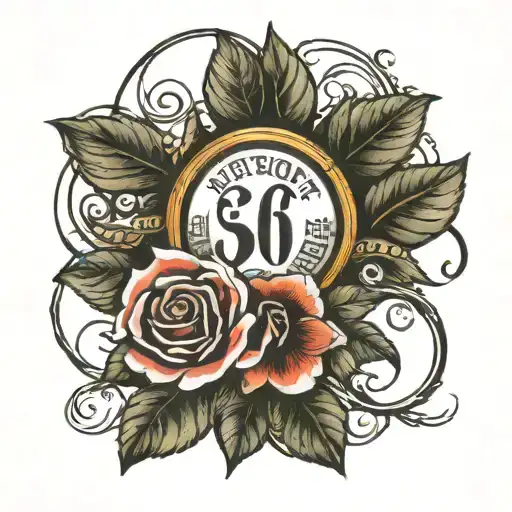 September 6 2008 date tattoo featuring Roman numerals   tattoo design idea