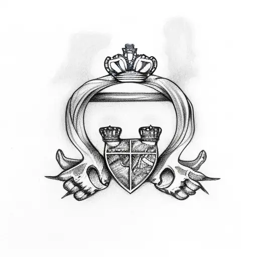 claddagh tattoo design idea