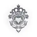 claddagh tattoo design idea