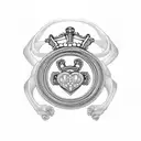 claddagh tattoo design idea