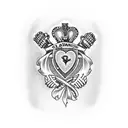 claddagh tattoo design idea