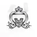 claddagh tattoo design idea