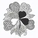 shamrock tattoo design idea