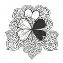 shamrock tattoo design idea