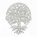 live oak tree new orleans tattoo design idea