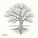 live oak tree new orleans tattoo design idea