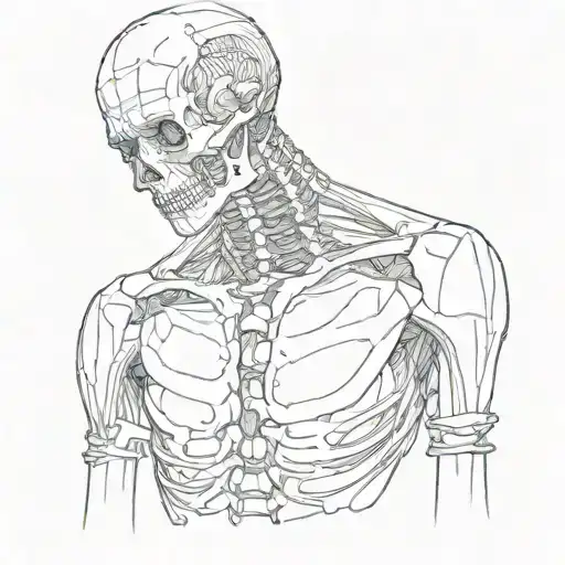 Collarbone tattoo design idea