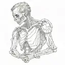 Collarbone tattoo design idea