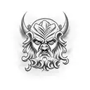 Samson from the Bible tattoo design idea