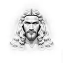 Samson from the Bible tattoo design idea