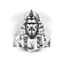 Samson from the Bible tattoo design idea