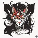 That in the form of Scratches says the word Alana tattoo design idea