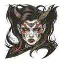 That in the form of Scratches says the word Alana tattoo design idea