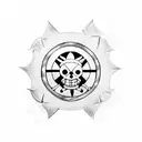 one piece flags tattoo design idea