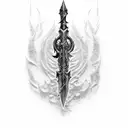 frostmourne tattoo design idea