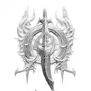 frostmourne tattoo design idea