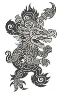 aztec god quetzalcoatl tattoo design idea