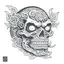 Evil tattoo design idea