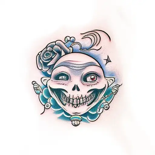 tim burton tattoo design idea