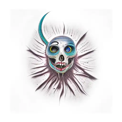 tim burton tattoo design idea