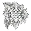 black polynesian tattoo design idea