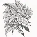 black polynesian tattoo design idea