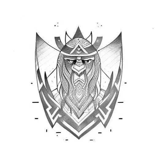 nordic tribal tattoo design idea