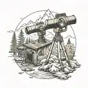 topography, polygonometry, geodesy, forest, river, surveyor, surveyor, mountains, nature, scale, level, total station. tattoo design idea