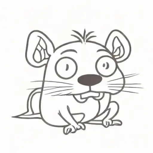 courage the cowardly dog tattoo design idea