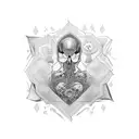 lost love tattoo design idea