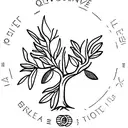Olive tree with free palestine tattoo design idea