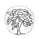 Olive tree with free palestine tattoo design idea