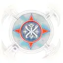 chi rho cross, with alpha and omega tattoo design idea