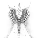 jerry with wings tattoo design idea