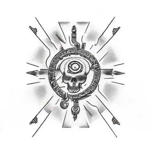 The design features a broken chain as the central element, symbolizing freedom and liberation from constraints.  The bro tattoo design idea