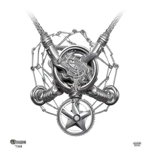 The design features a broken chain as the central element, symbolizing freedom and liberation from constraints.  The bro tattoo design idea