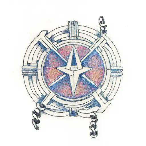  The design features a broken chain as the central element, symbolizing freedom and liberation from constraints.  The br tattoo design idea