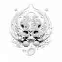 lirio de cala blanco tattoo design idea