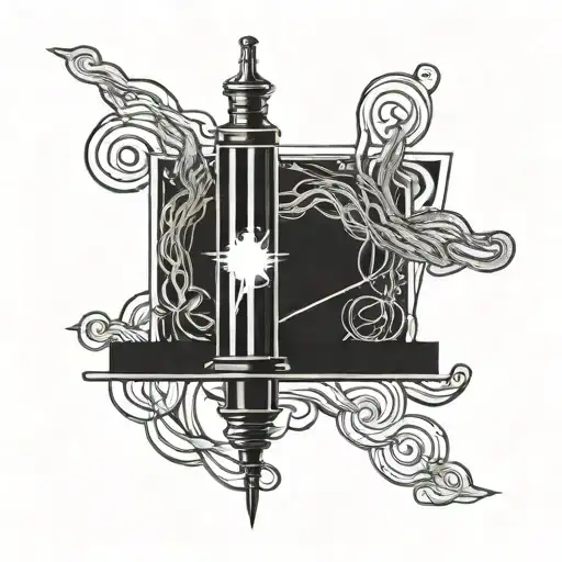 TESLA COIL. tattoo design idea